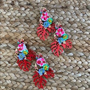 Tropical statement earrings!!